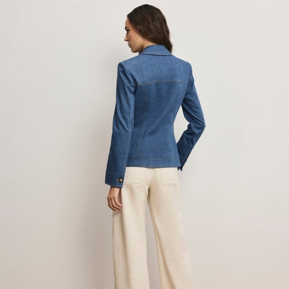 Veronica Beard Randy Denim Dickey Jacket - Picture 3 of 16